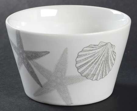 Coastal Life Silver (Gray) Individual Appetizer Bowl