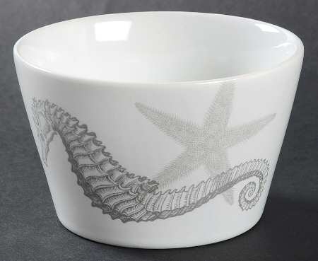 Coastal Life Silver (Gray) Individual Appetizer Bowl