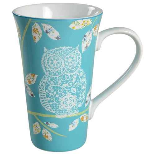 Lacy Owls Latte Mug