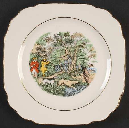 Engravings for the People Square Bread & Butter Plate