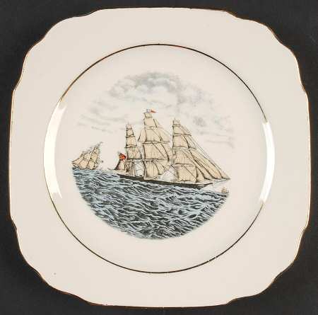 Engravings for the People Square Bread & Butter Plate