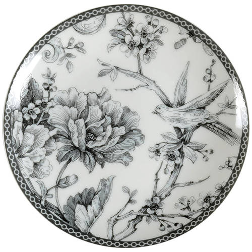 Adelaide Grey and White Appetizer Plate