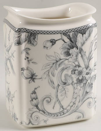 Adelaide Grey and White Medium Canister No Lid