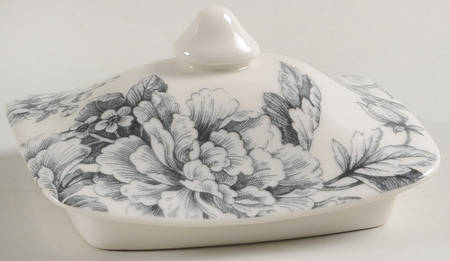 Adelaide Grey and White Lid for Medium Canister