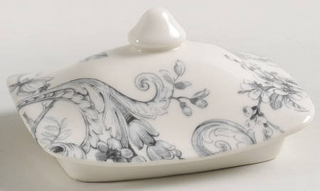 Adelaide Grey and White Lid for Large Canister