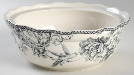 Adelaide Grey and White Round Vegetable No Lid