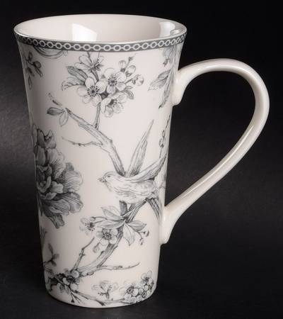 Adelaide Grey and White Latte Mug