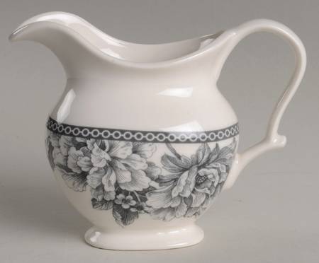 Adelaide Grey and White Creamer