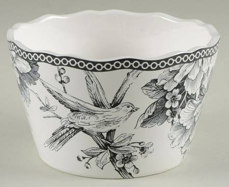 Adelaide Grey and White Individual Appetizer Bowl
