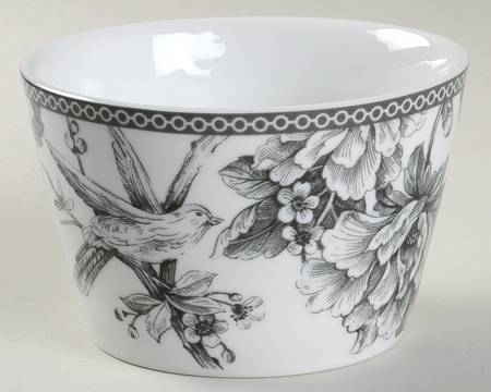 Adelaide Grey and White Individual Appetizer Bowl