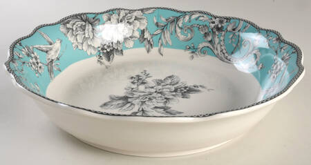 Adelaide Turquoise 13" Pasta Serving Bowl