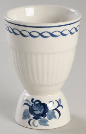 Baltic Blue (Older, Cream) Double Egg Cup
