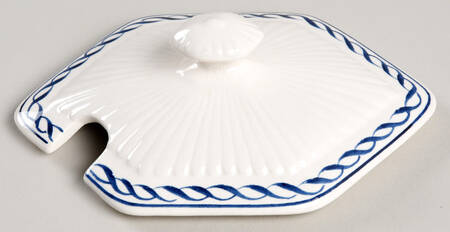 Baltic Blue (Older, Cream) Lid for Sauce Boat