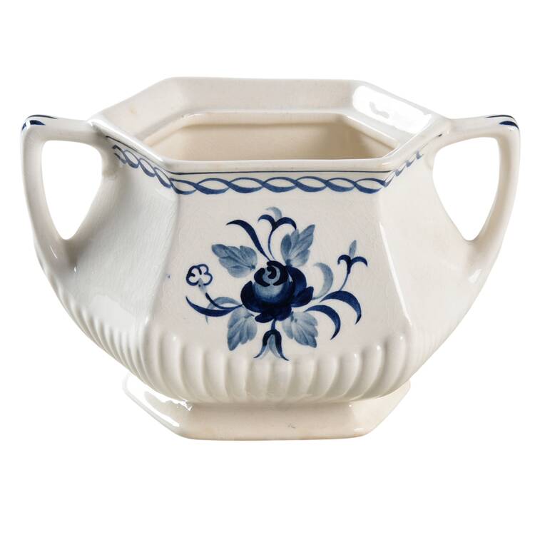 Baltic Blue (Older, Cream) Sugar Bowl No Lid