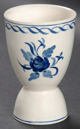 Baltic Blue (Older, Cream) Double Egg Cup