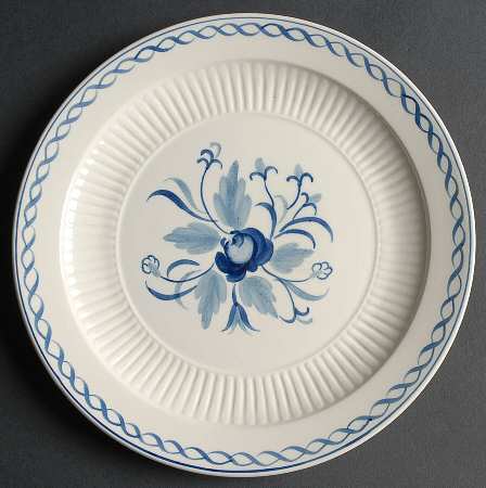 Baltic Blue (Older, Cream) Luncheon Plate