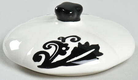 Damask Black Lid for Sugar Bowl
