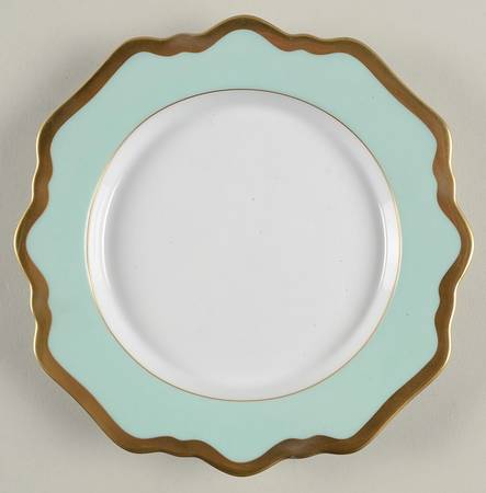 Anna's Palette Aqua Green Bread & Butter Plate