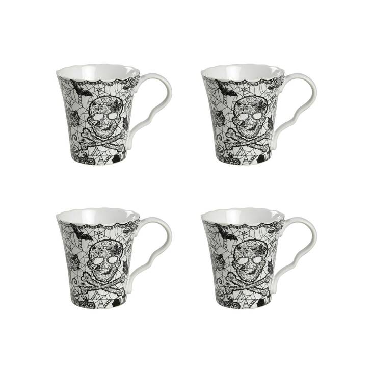 Wiccan Lace Mug - Set of 4