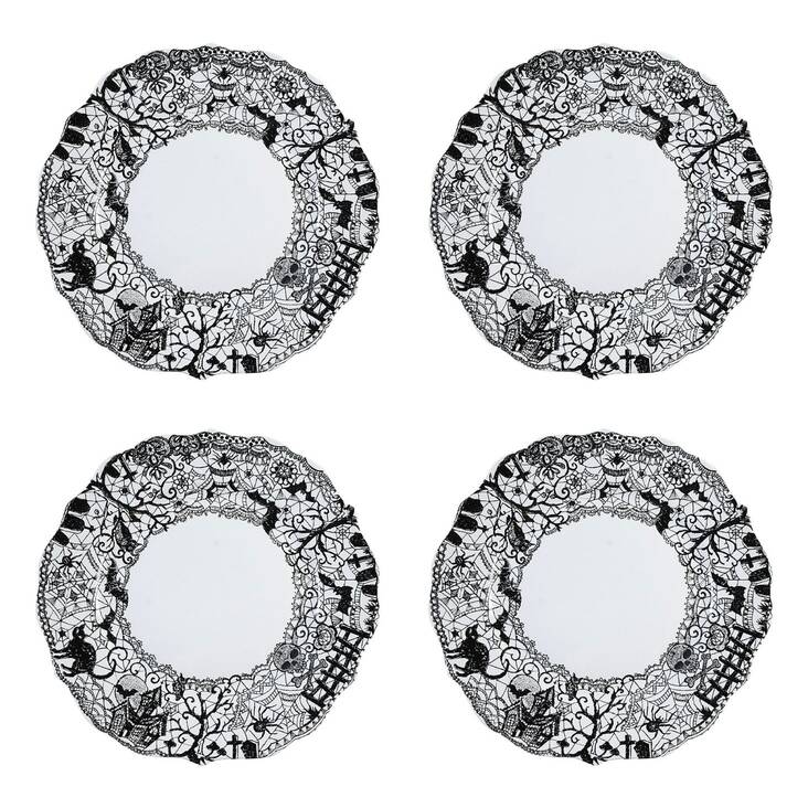Wiccan Lace Dinner Plate - Set of 4