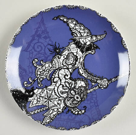 Wiccan Lace Appetizer Plate
