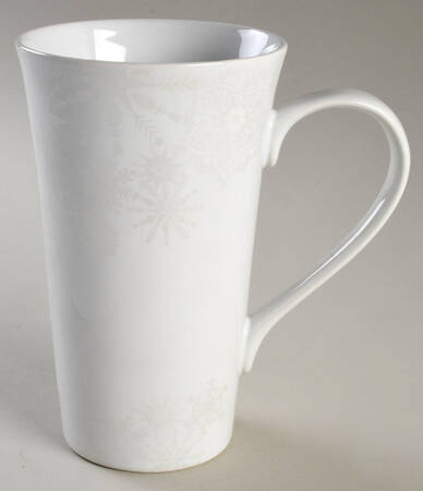 Snow Flurry Silver Latte Mug