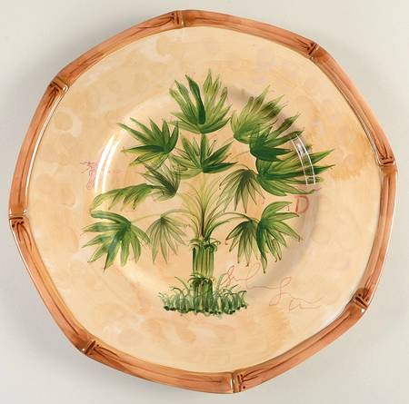 Royal Palm Dinner Plate by Ambiance