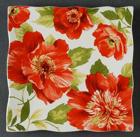 Morning Blossom Square Salad Plate