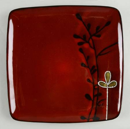 Elise Red Dinner Plate