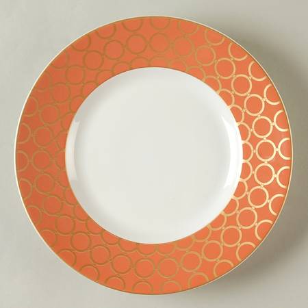 Chain Link Coral Salad Plate