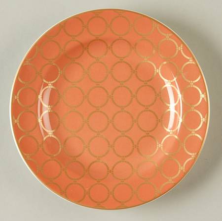 Chain Link Coral Appetizer Plate