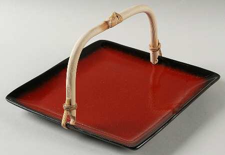 Comino 5 3/8"-5 5/8" Bamboo Handled Serving Plate  HC