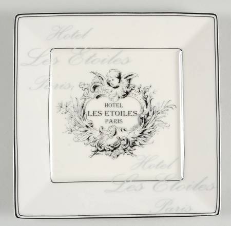 Les Etoiles Cherub Square Salad Plate