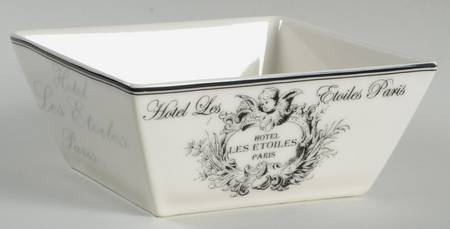 Les Etoiles Cherub Square Soup/Cereal Bowl
