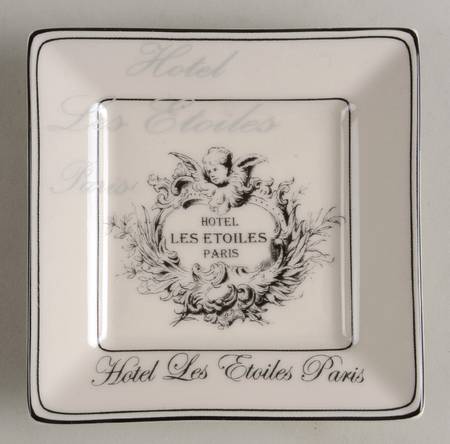 Les Etoiles Cherub Square Appetizer Plate