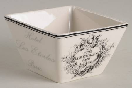 Les Etoiles Cherub Individual Square Appetizer Bowl