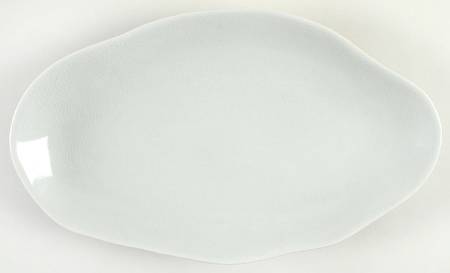 Pacific Collection Gray 12" Oval Serving Platter