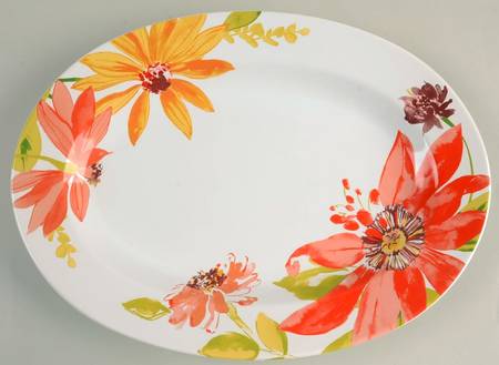 Summer Daisies 14" Oval Serving Platter