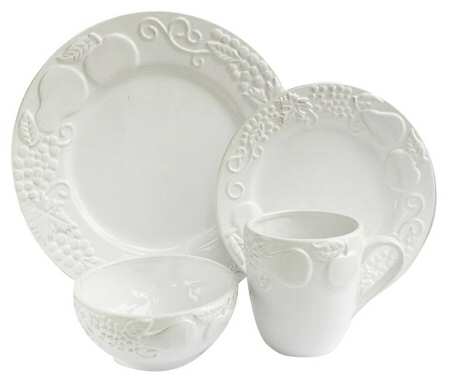 Frutta White Dinner Plate