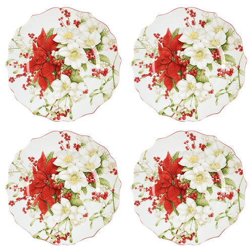 Winter Harmony Salad Plate - Set of 4