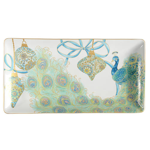 Lakshmi Holiday 12" Rectangular Serving Platter