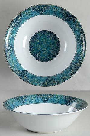 Eva Opulent Blue 10" Round Serving Bowl