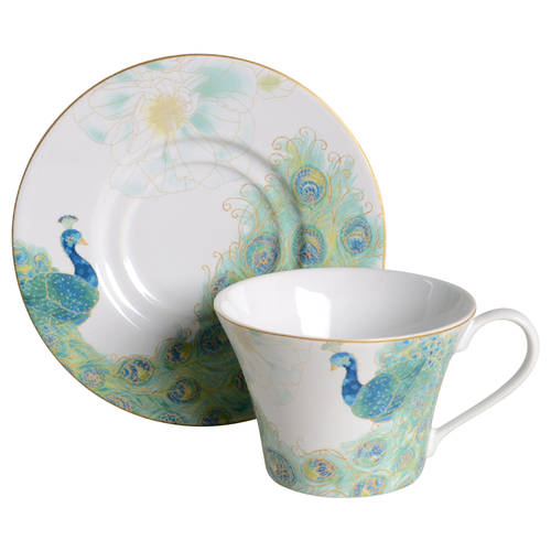 Lakshmi Flat Cup & Saucer Set