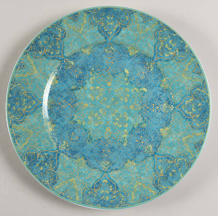 Eva Opulent Teal Dinner Plate