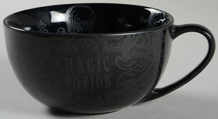 Halloween Skulls Black Soup Mug