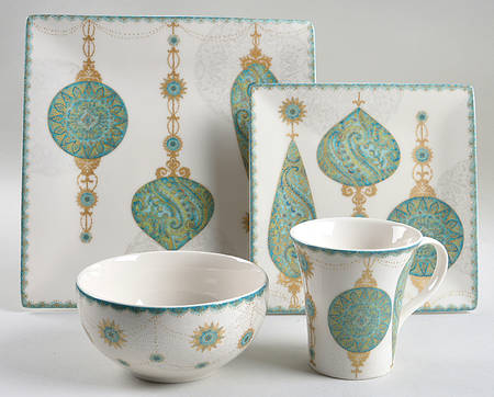 Constantina Turquoise 4 Piece Place Setting