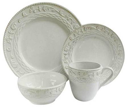 Atria White Dinner Plate