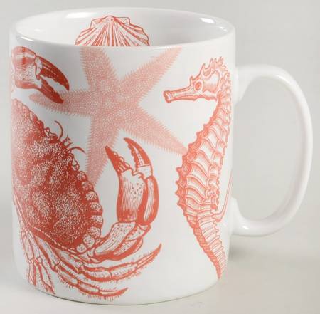 Coastal Life Coral Jumbo Mug