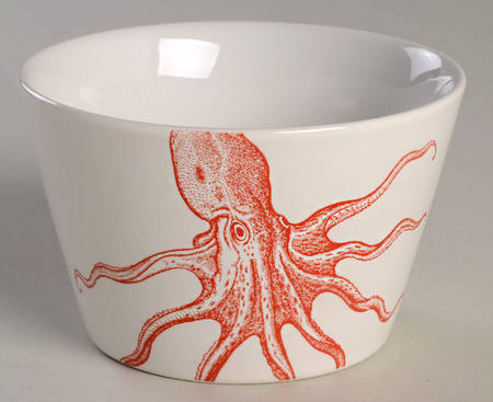 Coastal Life Coral Individual Appetizer Bowl