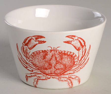 Coastal Life Coral Individual Appetizer Bowl